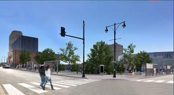 A look at how the 12th & Grand transit stop could appear after it's upgraded.
