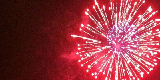 Fireworks from Celebration at the Station