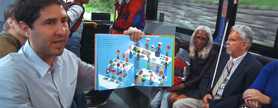 KCK Public Library brings award-winning book to life on board bus