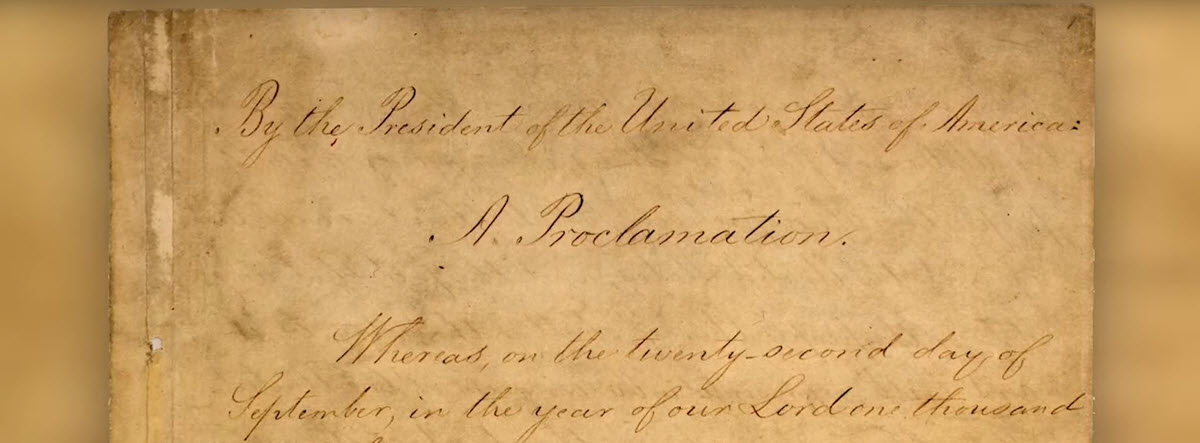 Original Emancipation Proclamation