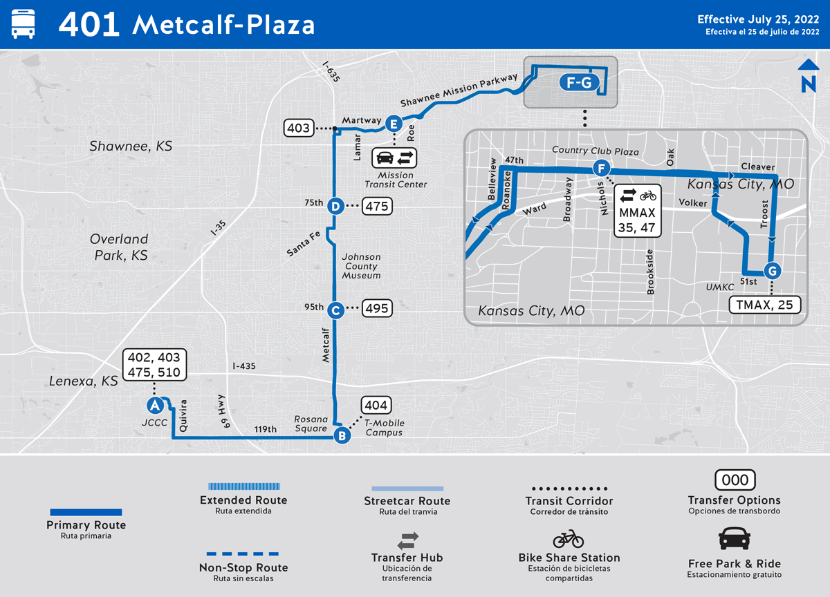 401 Metcalf-Plaza map