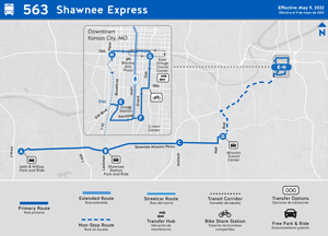 563 Shawnee Express map