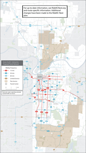 Map of KCMO service