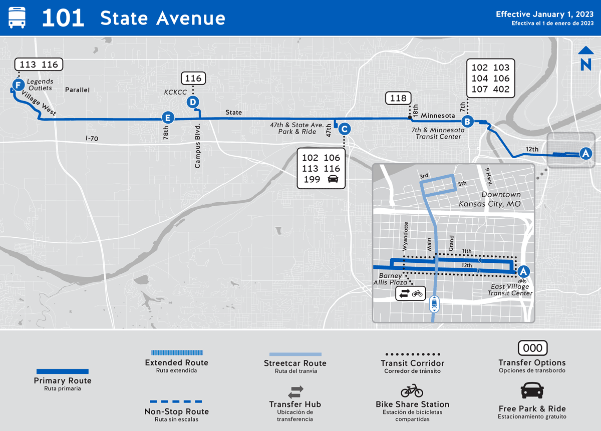 101 State Ave Routes Ridekc