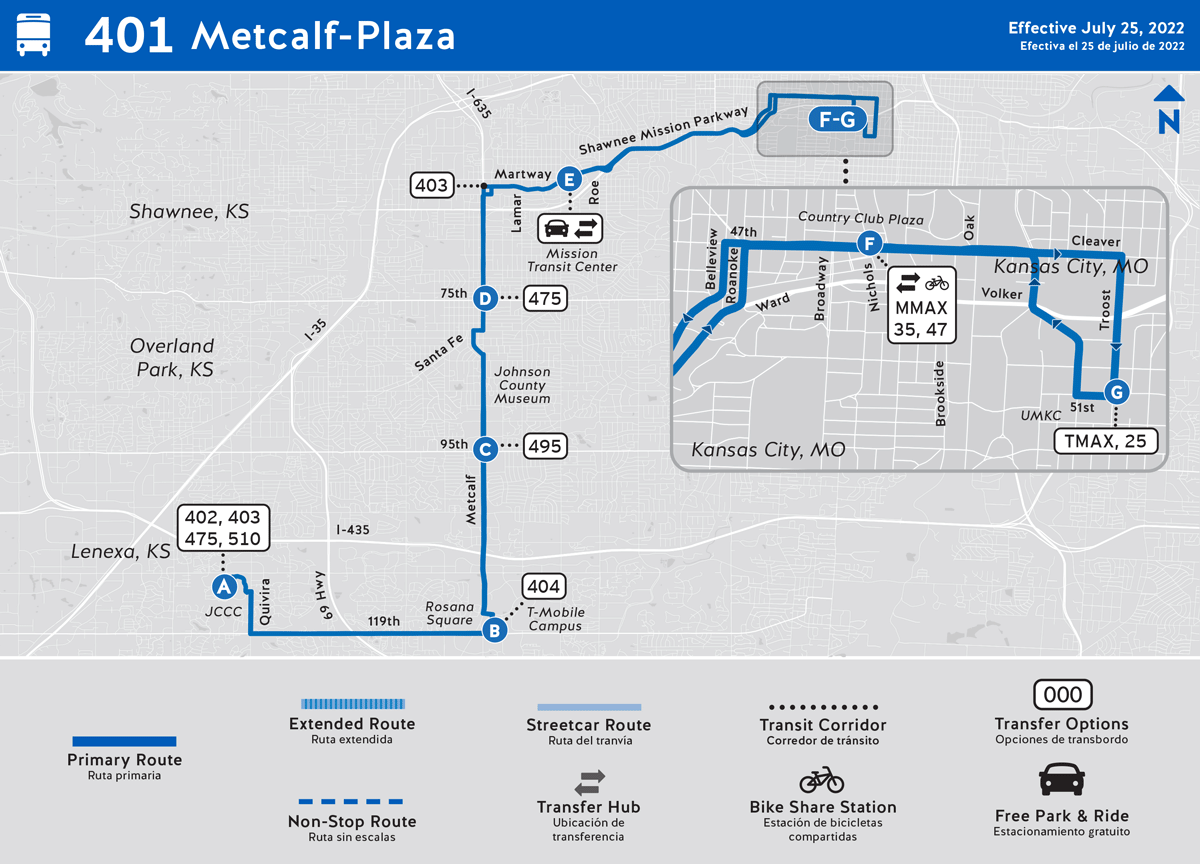 401 MetcalfPlaza Routes RideKC