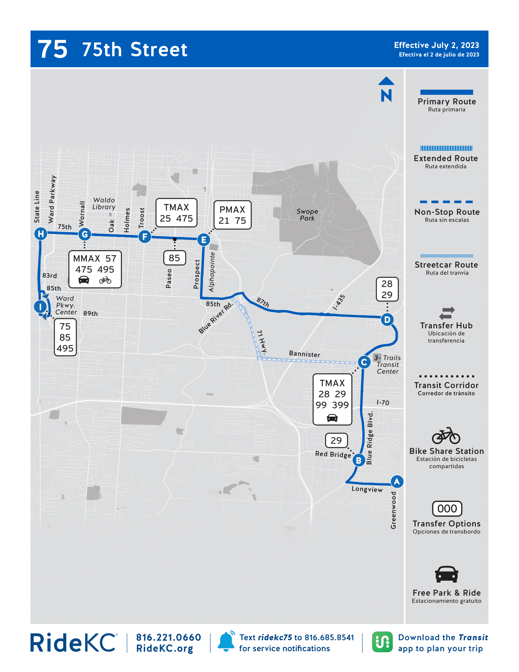 75 75th Street Routes RideKC