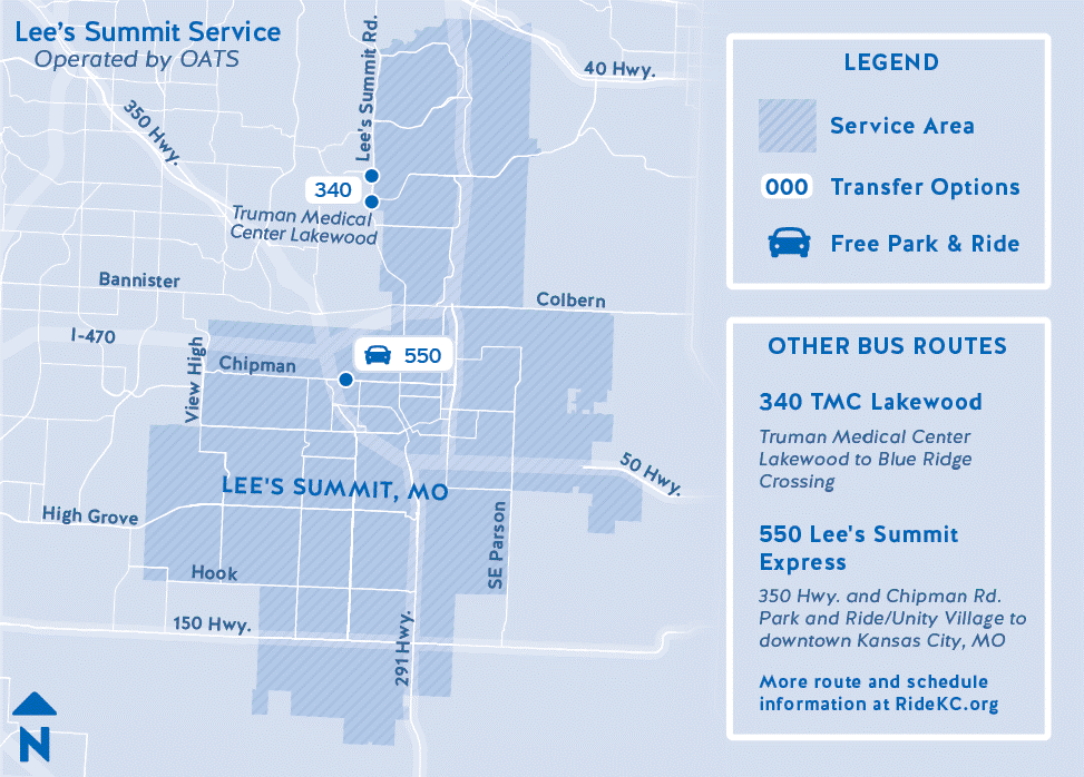 Lee's Summit Service | Routes | RideKC
