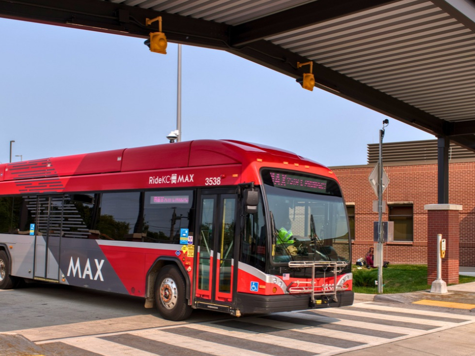 Prospect MAX at 75th & Prospect Transit Center at Alphapointe